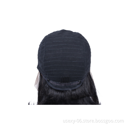 Drop Shipping 8A Grade Straight Bob Virgin Cambodian 100% Human Hair Lace Closure Wigs